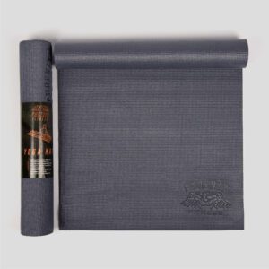 Phoenix Fitness Yoga Mat - Non Slip Exercise Mat for Yoga, Pilates & Meditation - Lightweight Mat for Travel - Multipurpose Mat for Men and Women for Home Gym & Studio - Dark Grey