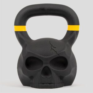 Phoenix Fitness Skull Kettlebell - Heavy Cast Iron Weight for Fitness and Strength Training, Bodybuilding, Muscle and Cardio at Home & Gym - 12kg