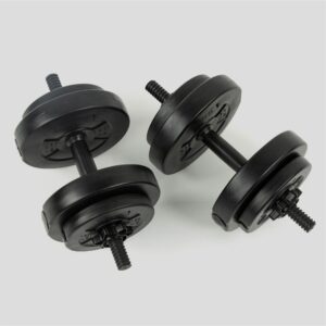 Phoenix Fitness Dumbbells Weight Set - 15kg Adjustable Dumbbell Set for Men and Women - Weights for Exercise, Muscle and Strength Training at Home & Gym - Weight: up to 15kg