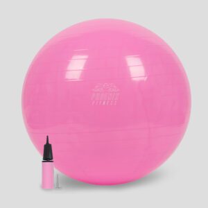 Phoenix Fitness Exercise Ball - Gym Ball for Yoga, Fitness & Pregnancy with Hand Pump - Anti-Burst Swiss Ball for Core, Balance & Stability - Pink