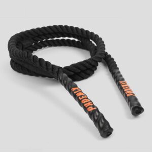 Phoenix Fitness Weighted Skipping Rope - Heavy Weight Jump Rope for Full Body Cardio, HIIT, MMA, Calorie Burn, Fat Loss, Strength, Muscle & Endurance Training for Adults - Black, 2.9m