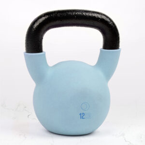 Myga Iron Kettlebell - Cast Iron & PVC Weight for Fitness and Strength Training, Toning Muscle and Cardio - Non-Slip Ergonomic Kettlebell for Home, Gym and Studio - 12kg