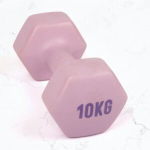 Myga Dumbbells - Cast Iron & Neoprene Hex Weights for Core Strength and Fitness Exercises, Aerobics and Training - Non-Slip Dumbbells for Home, Gym and Studio - 10KG