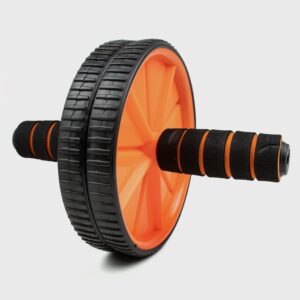 Phoenix Fitness Ab Roller - Abdominal Wheel for Ab Exercise & Core Workout for Men and Women at Home & Gym -Black and Orange