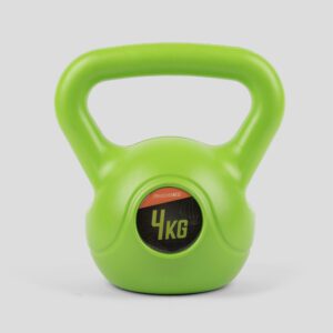 Phoenix Fitness Kettlebell - Vinyl Weight for Exercise, Weightlifting, Strength Training & Full Body Workout for Men and Women at Home & Gym - 4Kg