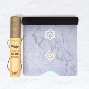 Myga Vegan Suede Yoga Mat - Luxurious Non Slip Mat for Hot Yoga, Power, Bikram, Ashtanga and Pilates - Superior Grip great for Home, Gym and Studio - (183cm x 61cm x 3mm) - Chakra