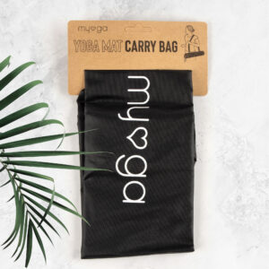 Myga Yoga Mat Bag - Compact Carry Bag for Yoga, Pilates, Fitness & Exercise Mat with Adjustable Strap for Women & Men - Lightweight Waterproof Travel Bag for Home Gym and Studio - Black