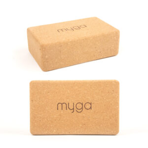 Eco-Friendly Cork Yoga Block Pair - Vegan Yoga Support for Pilates and More