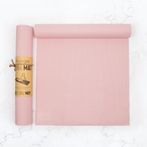 Myga Yoga Mat - Non Slip Exercise Mat for Yoga, Pilates, Meditation and Fitness - Lightweight Beginner Mat for Men and Women for Home, Gym, Studio & Travel - Dusty Pink