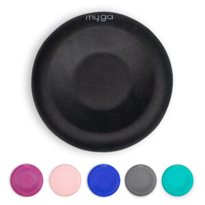 Myga Yoga Support Pad - Non Slip Silicone Jelly Pad for Yoga, Pilates & Exercise great for Hands, Knees, Elbows, and Ankles for Pain Relief - Black