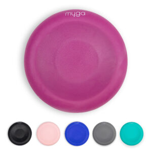 Myga Yoga Support Pad - Non Slip Silicone Jelly Pad for Yoga, Pilates & Exercise great for Hands, Knees, Elbows, and Ankles for Pain Relief -  Plum