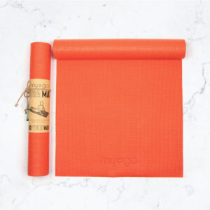 Myga Yoga Mat - Non Slip Exercise Mat for Yoga, Pilates, Meditation and Fitness - Lightweight Beginner Mat for Men and Women for Home, Gym, Studio & Travel - Red