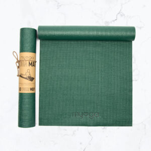 Myga Yoga Mat - Non Slip Exercise Mat for Yoga, Pilates, Meditation and Fitness - Lightweight Beginner Mat for Men and Women for Home, Gym, Studio & Travel - Green