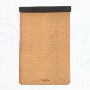 Myga Cork Yoga Mat - Extra Large Non Slip Exercise Mat for Yoga, Pilates and Fitness - Eco Friendly Natural Cork Mat for Home, Gym, Studio - (205cm x 70cm x 6mm) - Plain