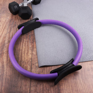 Phoenix Fitness Pilates Ring - Exercise Circle with Dual Grip Foam Handles for Yoga, Resistance Training & Core Workout for Men and Women at Home & Gym - 15 inch, Black